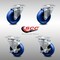 Service Caster 4 Inch SS Solid Polyurethane Swivel Top Plate Caster Set with 2 Brakes SCC SCC-SS20S414-SPUS-2-TLB-2 - alternate 5